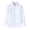 White, variant on Girls Stretch Wrinkle Free Dress Shirts Button Down Long Sleeve Formal School Uniform Boys Shirt(Blue,9-10 Years)