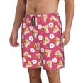 thumbnail image 2 of Balery Piggy Sunflower Traje de Baño Estilo Hawaiano para Hombre, Shorts de Secado Rápido con Bolsillos-XX-Large, 2 of 6