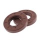 thumbnail image 1 of Sello de aceite universal Unique Bargains TC de doble labio con resorte de acero, anillo de sello para eje rotativo 25x48x8mm, alta presión, caucho FKM marrón, 2 piezas, 1 of 7