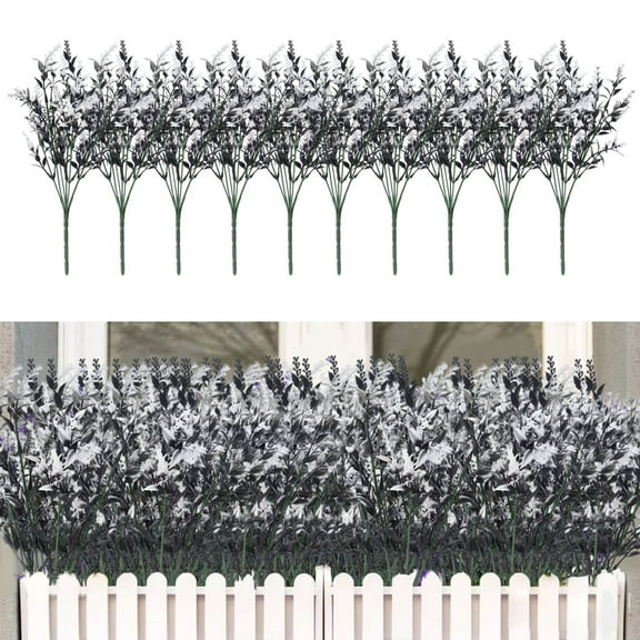 Vrorvz 10 Pack Artificial Hanging Plants for Fall and Holiday Decorations Indoor Outdoor Greening Gardens Porches Weddings Farmhouses Terraces Realistic Long Lasting Leaves and Buds Black