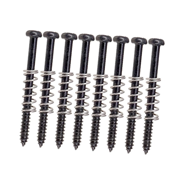8 unids/set Yuyangstore Negro Tornillos y Resortes para Accesorios de Piezas de Guitarra Humbucker