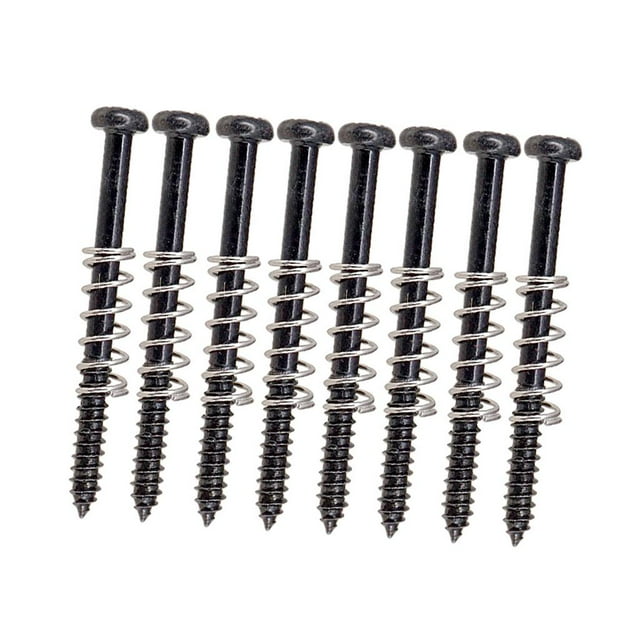 8 unids/set Yuyangstore Negro Tornillos y Resortes para Accesorios de Piezas de Guitarra Humbucker