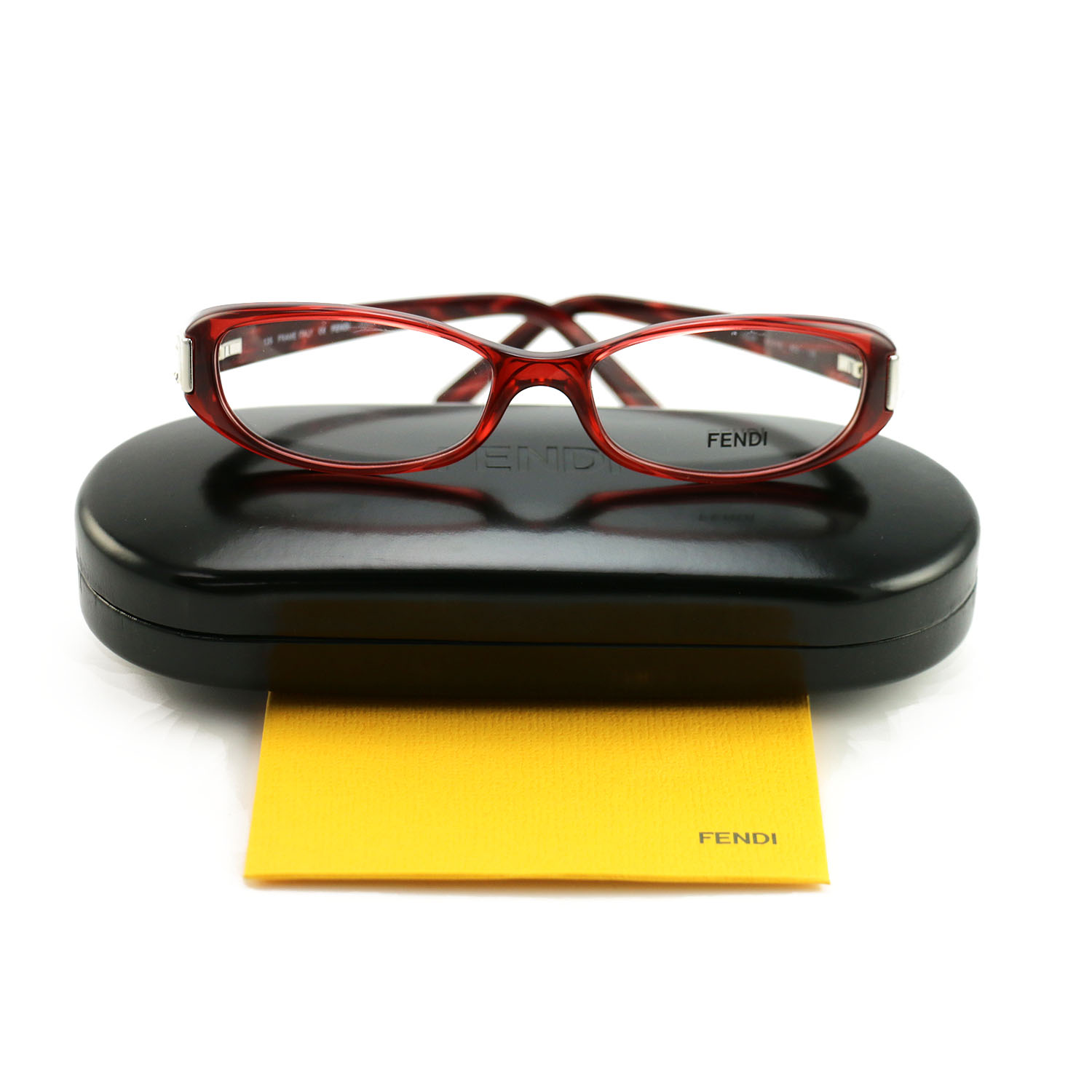 FENDI Eyeglass Frames F666R 603 Womens Burgundy 51x16x135, with unbranded case Fendi Women main image 2