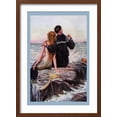 thumbnail image 2 of Art.com Sailor and Mermaid Art Print, Brown Frame Wall Art, 17" x 23", 2 of 5