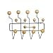 thumbnail image 3 of Mod Made Mid Century Modern Bubble Wall Mounted Coat Rack, Wood Color Ball Black Frame, 3 of 4