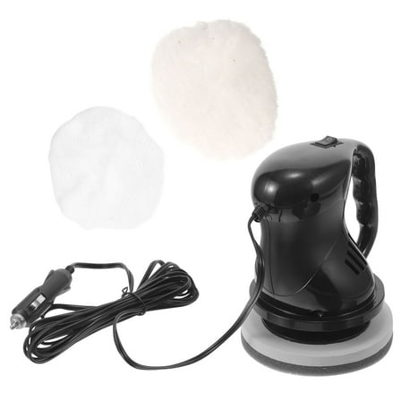 FRCOLOR 12V Car Polisher Waxer Kit Waxing Polishing Machine (Black)