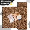 thumbnail image 4 of Brown and Black Leopard Print Toddler Nap Mats for Kids Preschool,Sleeping Mat Bag or Kids,Toddler Sleeping Bag,Toddler Nap Mat or Daycare, 4 of 6