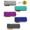 thumbnail image 7 of [5 PACK], JAVOedge Soft Zipper Felt Adult Reading Eyeglasses Storage Case for Men or Women with Microfiber Cloth, 7 of 7