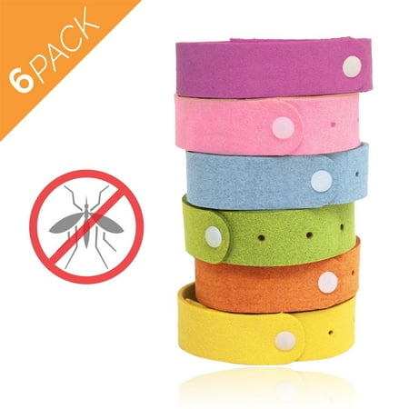 Mosquito Repellent Bracelets, Pest Bug Control Bands For Kids & Adults Outdoor Camping Fishing Traveling Pack of