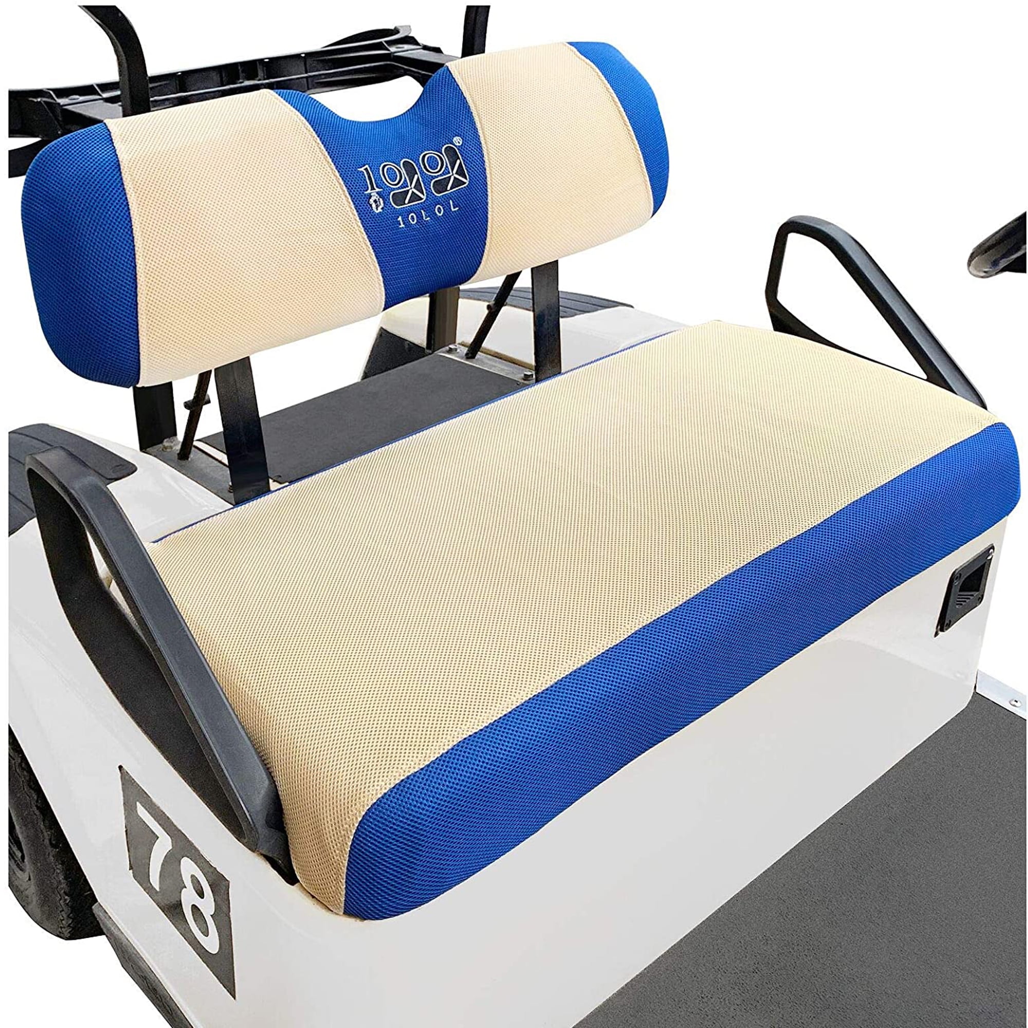 10L0L Golf Cart Front Seat Cover Set Fit EZGO TXT RXV Club Car DS