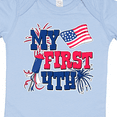 thumbnail image 4 of Inktastic My First 4th with American Flag Rocket and Fireworks Boys or Girls Baby Bodysuit, 4 of 5