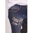 thumbnail image 2 of Skylinewears Mens Ripped Jeans Skinny Destroyed Biker Slim Fit Straight Fashion Stretch Biker Zipper Jeans, 2 of 7