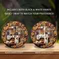 thumbnail image 2 of Vintage Sewing Machine Patchwork Wall Clock 10-Inch Silent Wooden Wall Clock, Battery Operated (AA Batteries Not Included), Artistic Home Decor, 2 of 7