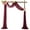 50 by 570cm-Claret, variant on Elegant Rusts Pearls Chiffons Arch Backdrop Reusable Reception Hall Curtain for Wedding Backdrops and Event Decorations