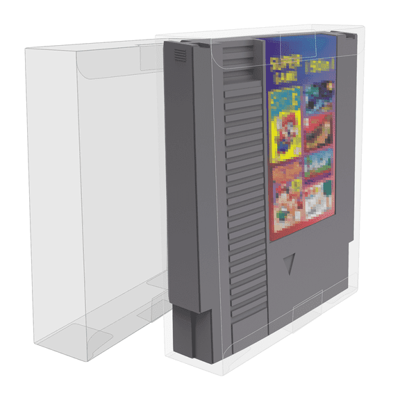 Astoney 10 Piece Clear Plastic Case for Nintendo NES Cartridge