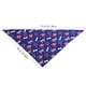 thumbnail image 2 of Toalla Tipo Bandana para La Saliva de Mascotas, Ideal para Perros y Gatos | Pañuelo Triangular Rojo, Blanco y Azul con El Día de La Independencia | Tejido de Poliéster Absorbente | Mantiene a Las Mas, 2 of 5