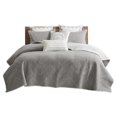 thumbnail image 1 of INK+IVY Pomona 3-piece Cotton Embroidered Coverlet Mini Set in Gray Finish, 1 of 14