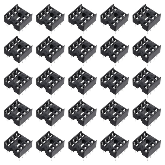 100Pcs DIP IC Chip Socket Adapter 8 Pin 2.54mm/0.1" Pitch