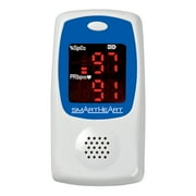 SmartHeart Talking Pulse Oximeter | Audible Results for Visually Impaired | Blood Oxygen Saturation | Monitor Lanyard and Batteries | Portable Spot-Check Monitoring