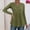 Army Green, variant on Casual Tops for Women Henley Waffle Knit Green Peplum Knit Shirts Long Sleeve Fall Spring Shirts Holiday Party Tops for Women M