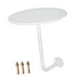 thumbnail image 3 of Siruishop Pub Dining Table Small Side Table Round Table for Bedside Home Office White, 3 of 8
