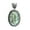 Abalone Shell, variant on Real 925 Sterling Silver Pendant For Men Women, Natural Pink Ruby Oval Gemstone Unique Handcrafted July Birthstone Pendant