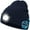 Navy Blue, variant on Unisex Bluetooth Beanie Hat with LED Light,USB Rechargeable Headlamp Cap with Headphones, Built-in Stereo Speakers & Mic Winter Knitted Night Lighted Musical Hat for Hiking, Biking, Camping