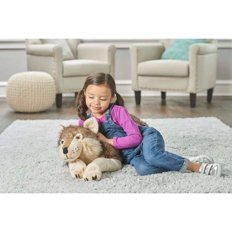 Wild republic cheap jumbo wolf plush