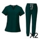 thumbnail image 1 of Conjunto De Uniforme Médico Para Mujer, 2 Piezas, Cómodo Conjunto Médico Para Mujer, Camiseta Y Pantalones De Enfermera, 1 of 10