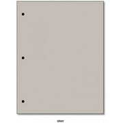 3 Hole 20lb Color Paper 8 1/2 X 11 - 100 Papers Per Pack (Gray)