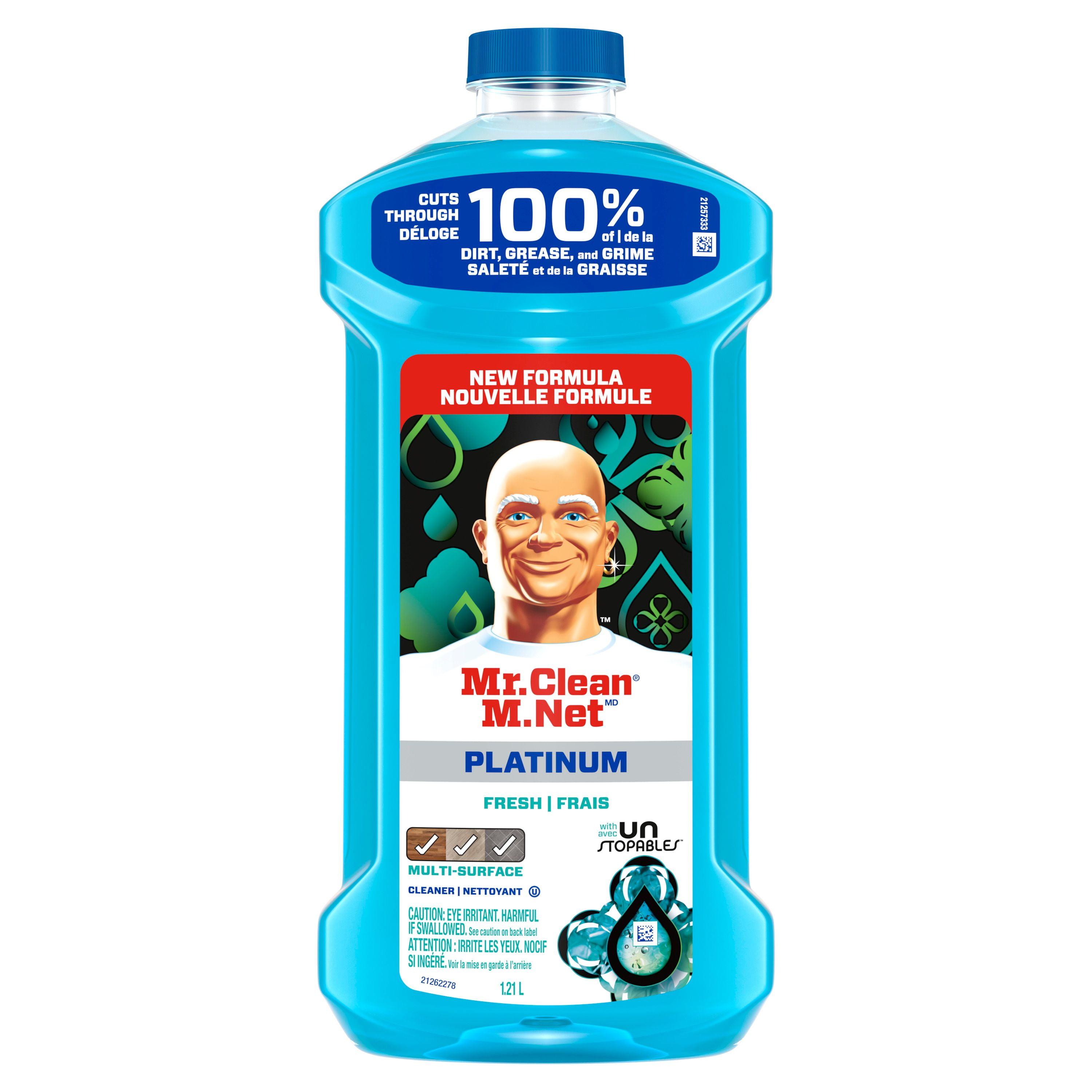 Mr. Clean All Purpose Cleaner, Floor Cleaner, Mop Soap, Cleaning Liquid, Unstopables, 1.21L, 1 Pack