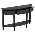 thumbnail image 6 of MAYEERTY Modern U-Style Curved Console Sofa Table 3 Drawers 1 Shelf Hallway Living Room, 6 of 21
