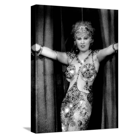 Art.com I'M No Angel, Mae West, 1933 Stretched Canvas Print Wall Art, 12" x 16"