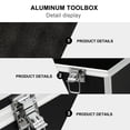 thumbnail image 4 of Aluminum Alloy Tool Box Multifunction Hard Storage Case Portable Parts Box, 4 of 8