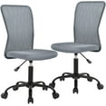 thumbnail image 1 of Furinno Home Office Ergonomic Swivel Chair, Grey, Set of 2, 1 of 4