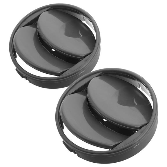 QIFULL 2Pcs Black Car Air Vent Grille for Dashboard Universal Fit with Durable Material