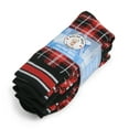 thumbnail image 4 of Polar Heat Socks for Men, 3 Pairs Spandex-Polyester Acrylic Crew Socks, Black/Burgundy, Size 7-12, 4 of 8