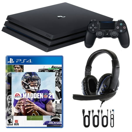 PlayStation 4 Pro 1TB Console with Madden 21 and Headset