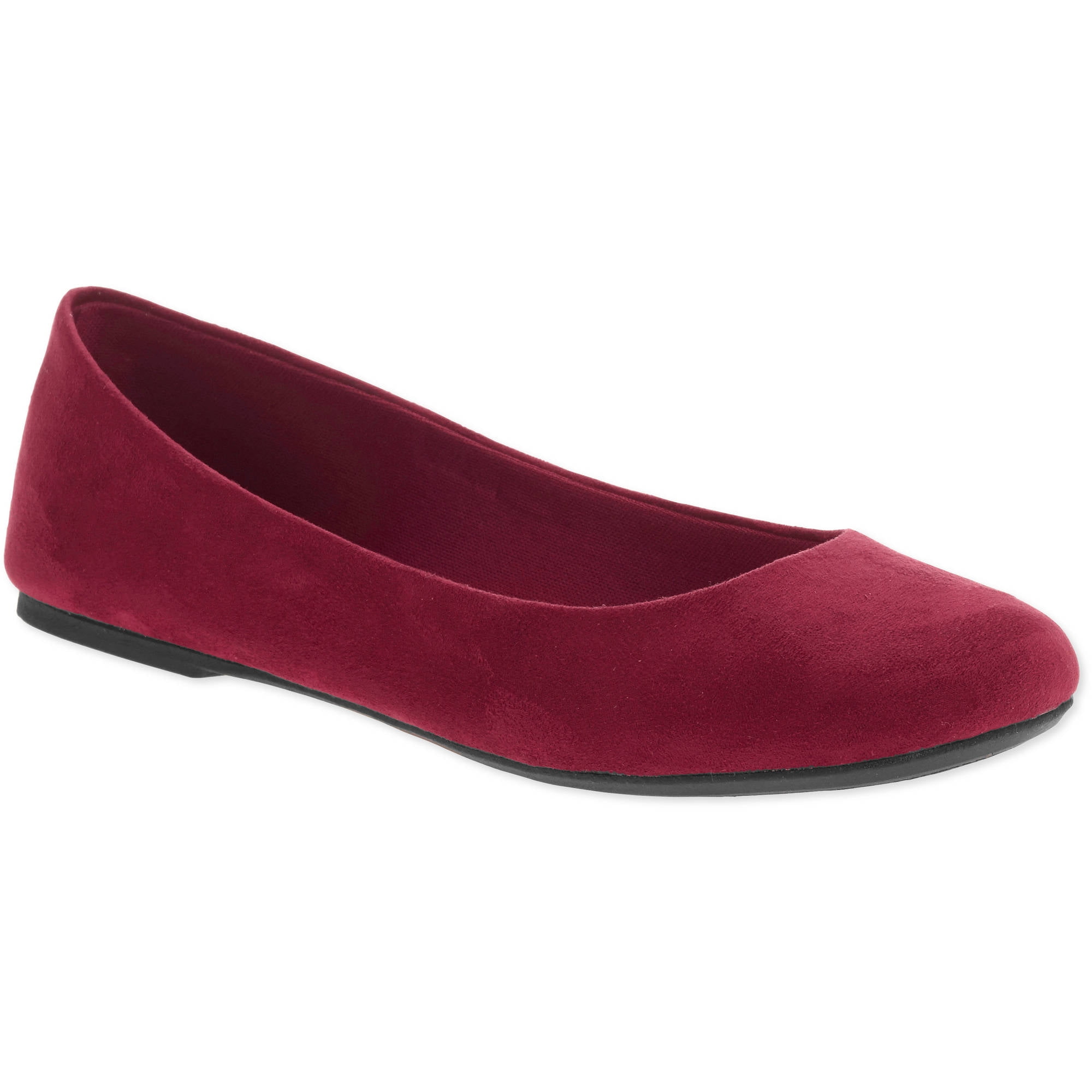 maroon ballet flats