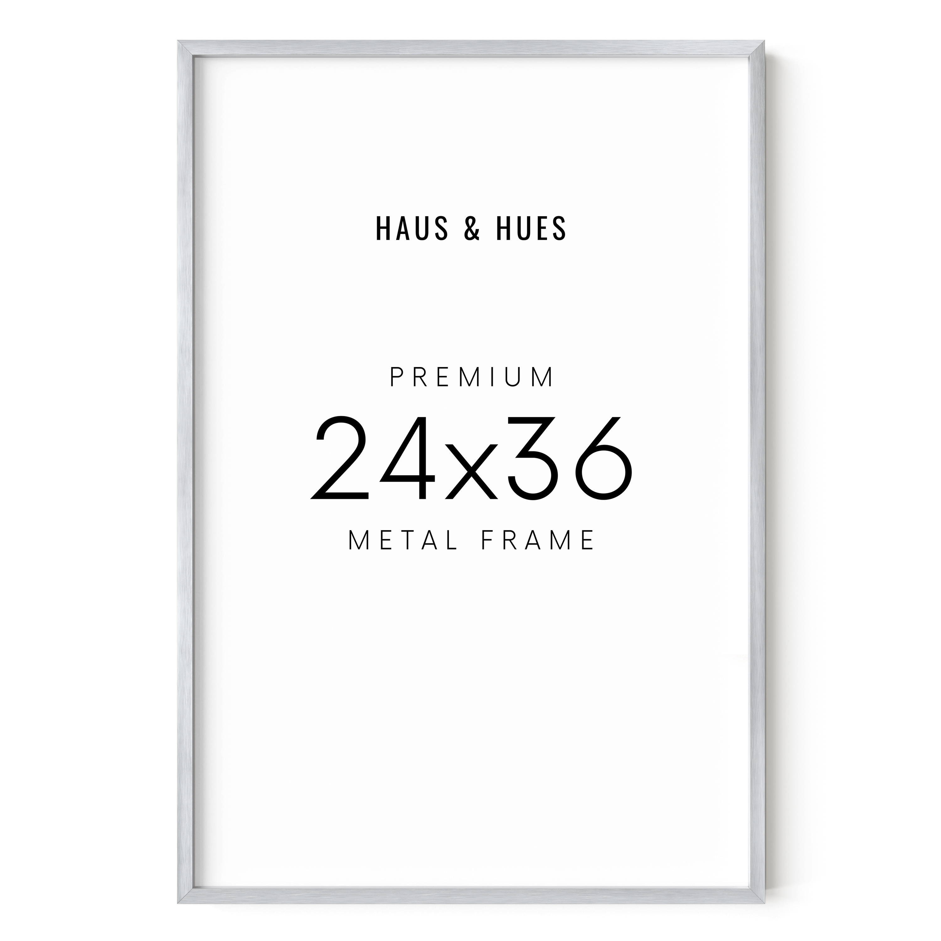 Haus And Hues 24x36 Silver Picture Frame Set Of 1 Silver Poster Frame 