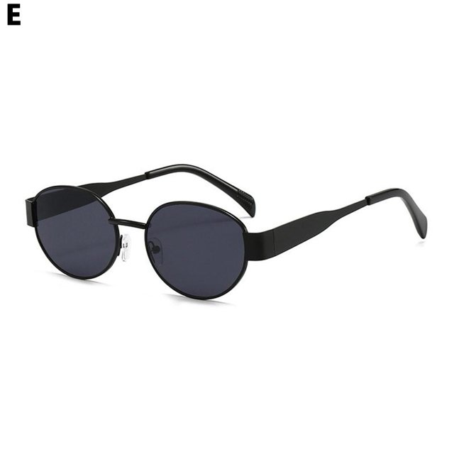 Gafas de sol personalizadas de nuevo estilo, gafas de sol con montura de metal ovalada, gafas de sol de moda para celebridades femeninas.