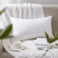 thumbnail image 2 of Down Feather Throw Pillow Inserts 14x22 Square Form Sham Stuffer Premium Hypoallergenic Cotton Lumbar White Decorative Sofa Cushion Couch, 2 of 4
