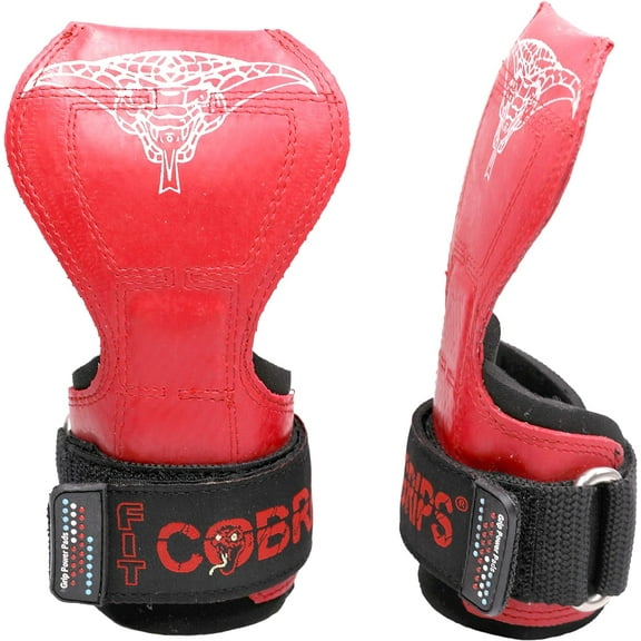 Fit Cobra Grips Weight Lifting Gloves Heavy Duty Straps Alternative Power Lifting Hooks for Deadlifts Adjustable Neoprene Padded Wrist Support Bodybuilding