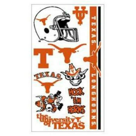 Texas Longhorns Temporary Tattoo Face Decals 10 Pack