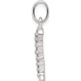 thumbnail image 2 of Sterling Silver Cz Letter I Initial Pendant Made In India qc6525i, 2 of 5