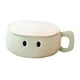 thumbnail image 1 of Almohada de peluche con forma de taza, moderna, decorativa, con dibujos animados y nudos. verde, 1 of 9