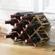 thumbnail image 5 of Wine Rack Wood Wine Storage Racks Countertop 10 Bottles Foldable Free Standing Wooden Wine Rack Storage Wine Rack for Kitchen, 5 of 5