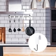 thumbnail image 3 of S Hooks for Bathroom Drilling-Free Stainless Steel Door Hooks Keep Home Clean & Tidy Versatile Clothes Coat Robe Hooks for Bathroom Glass Door and Kitchen handsome, 3 of 8