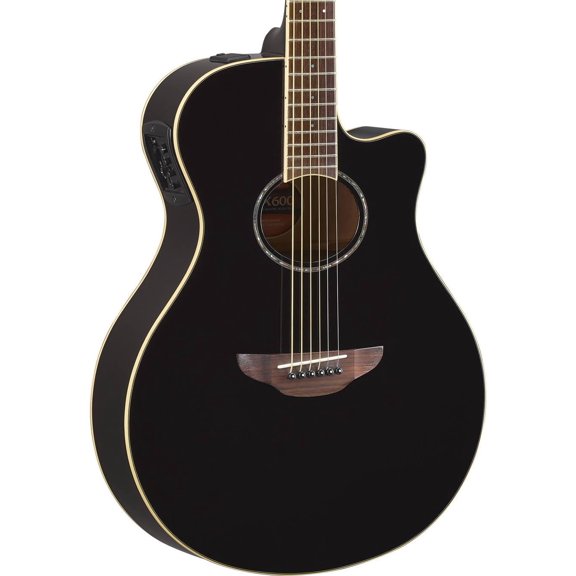 Guitarra Electro-acústica Yamaha Apx600 Bl Negra Yamaha APX600BL