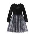 thumbnail image 2 of Girls Long Sleeve Cut out Dresses Tutu Tulle Dress Halloween Cosplay Halloween Outfit Girls Size 7-12 Years, 2 of 7